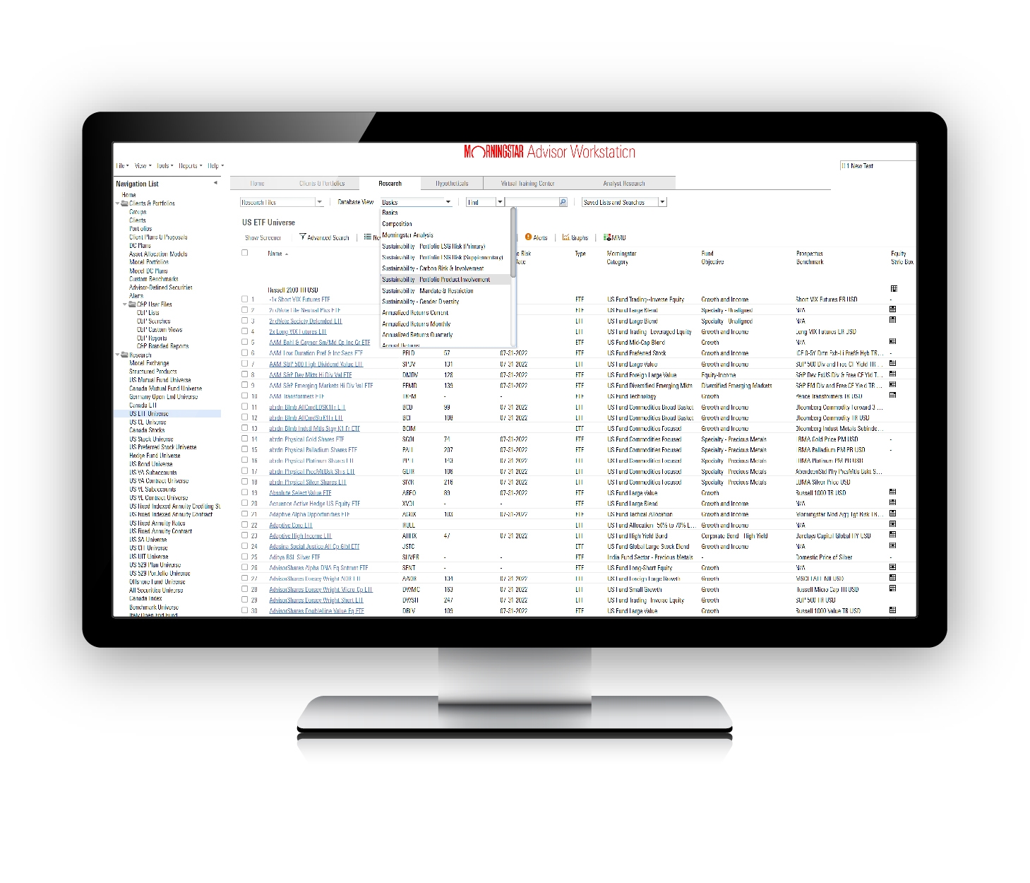 Morningstar® Advisor Workstation℠